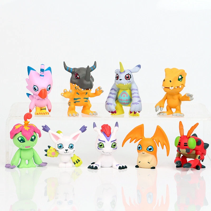 9 pcs Digital Monster Adventure Agumon Gabumon Mini PVC Figures Set Digimon Toys - Image 2 of 4