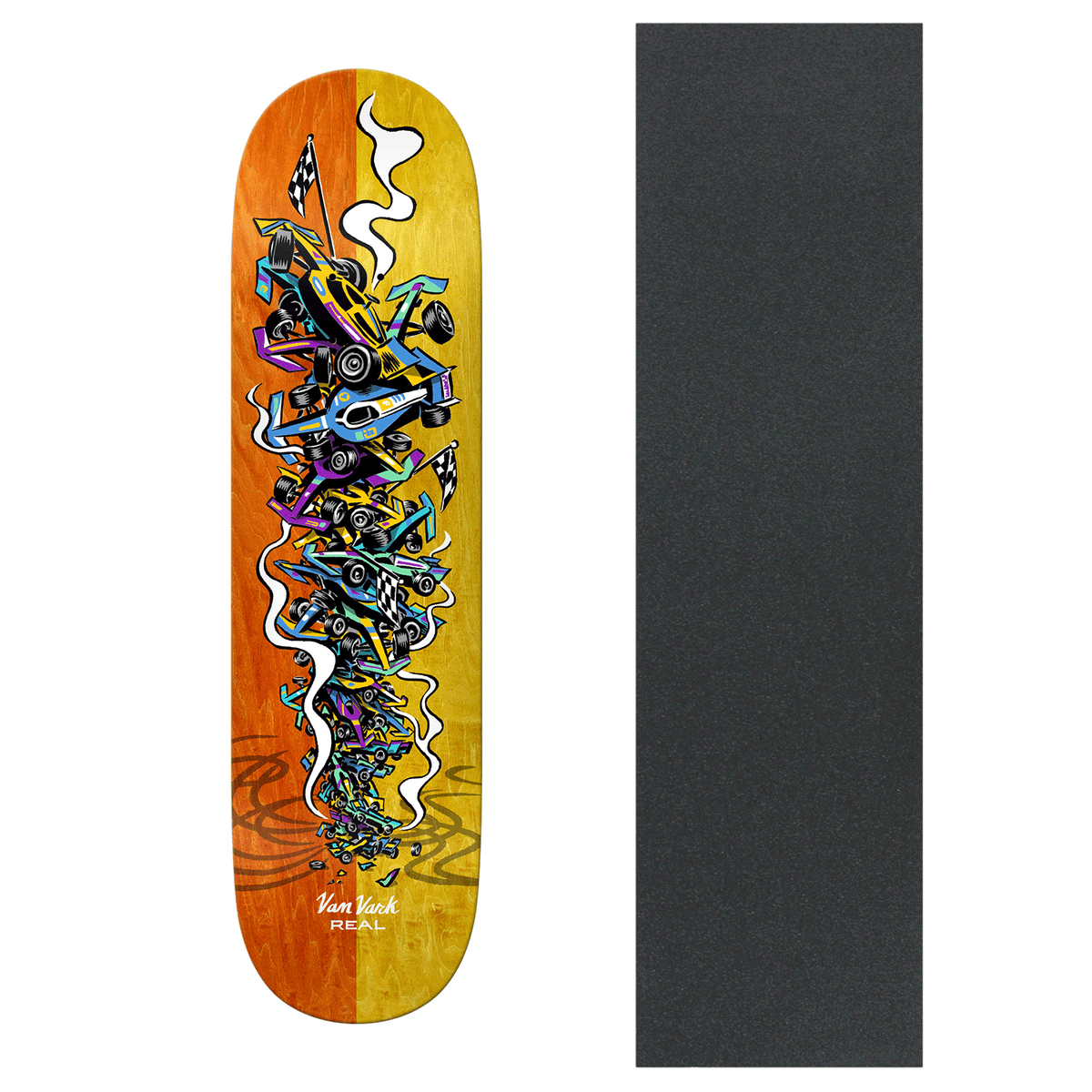 Real Skateboard Deck Tanner Van Vark Stacked x with