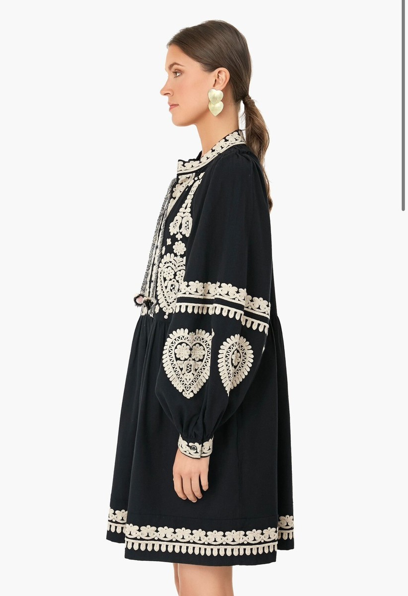 Sea New York holly soutache dress ワンピース NWT Sea New York Black Holly Soutache Long Sleeve Mini Dress