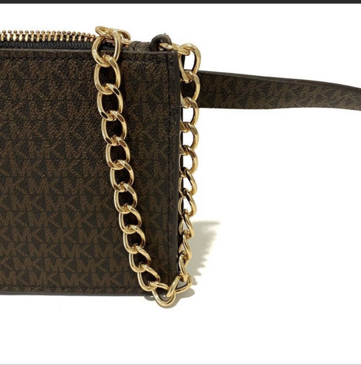 Michael Kors Brown MK Signature Fanny Pack Belt Bag Medium  display picture 1