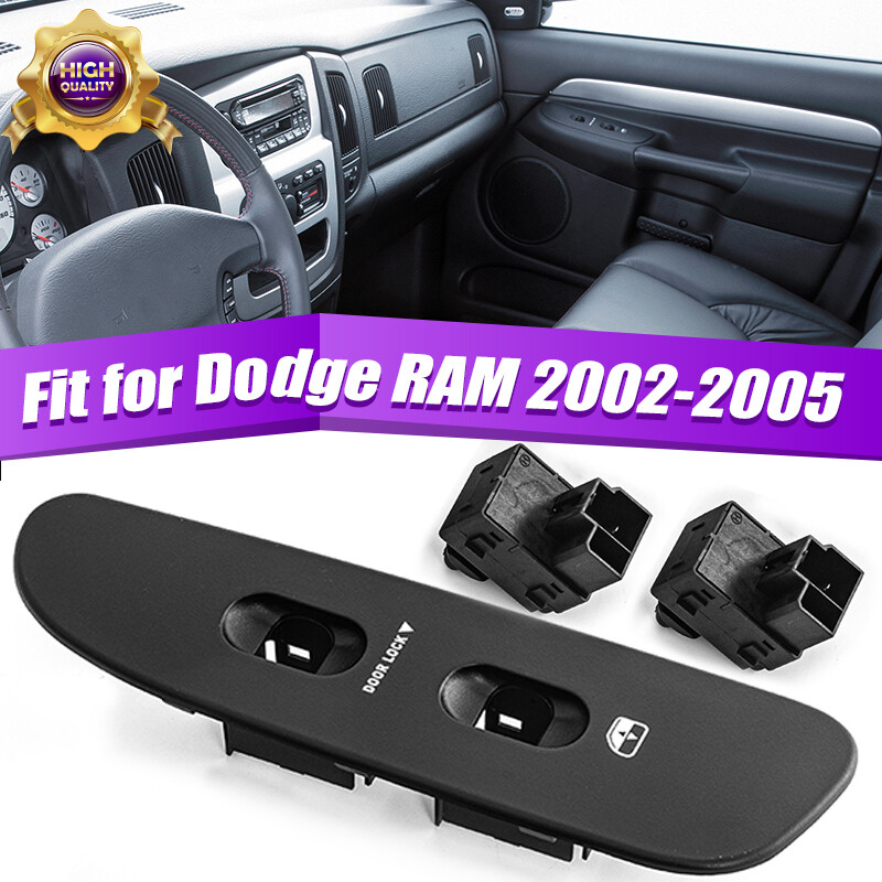 Black Door Panel Trim 5HZ72XDVAA Dodge Ram Door Panel Window Switch Bezel - Passenger Side, Black (2002-2005) Ram 1500 Door Panel - Foto 3