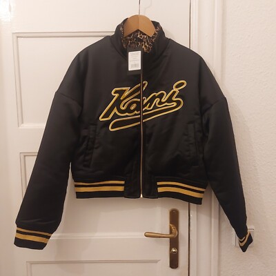 Karl Kani Leo Satin Varsity Reversible Jacket Grösse M Damen 