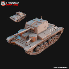 WW2 British MK1 A9 Tank, Historical Wargames British War Vehicle WW2 Miniature