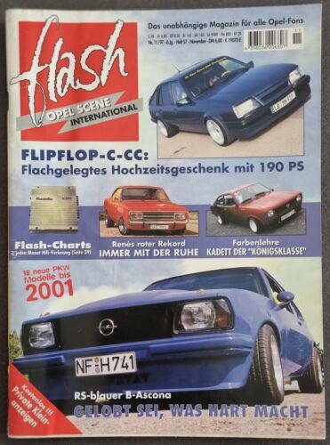 Opel Scene Flash Heft 57 Nr. 11/97 Rekord QPE, Diplomat V8, Ascona C CC, GT, STW - Zdjęcie 1 z 15