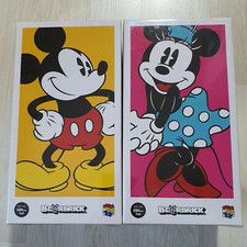 BEARBRICK MICKEY MOUSE  Minnie 400 Set Medicom Toy Be rbrick