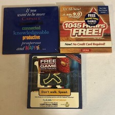 AOL America Online Vintage Installation Discs Lot Of 3 Sealed