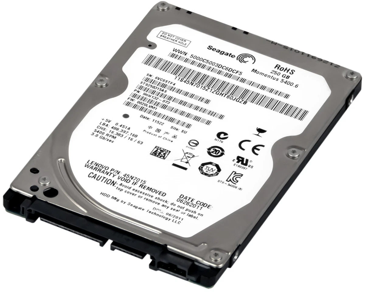 SEAGATE MOMENTUS 5400.6 250GB 5.4k 8MB SATA II 2.5 ST9250315AS