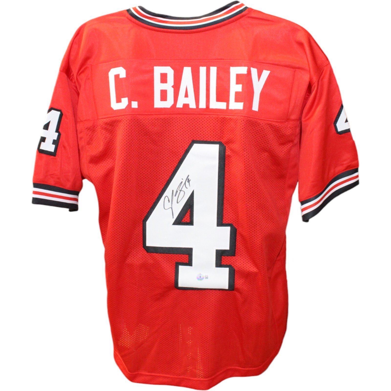 Champ Bailey Autographed Signed College Style Red Jersey Beckett 