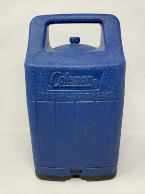 Vintage COLEMAN Dual Mantle Propane Lantern 5114 B Pyrex Tapered
