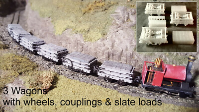 OO9/009 Talyllyn Slate Wagon - 2 Bar x 3 Truck HO9 HOe Dundas
