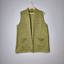 Tigi Waistcoat Gillet Size 14/16 Green Fleece Pockets