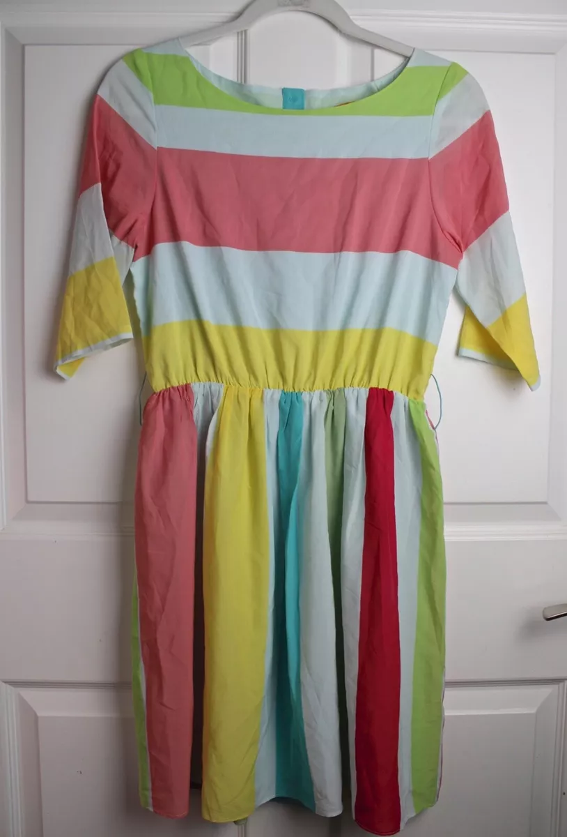 Alice olivia top striped dress