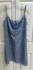 NWT Reformation SZ 12 Abbott Dress Remi Blue White Floral