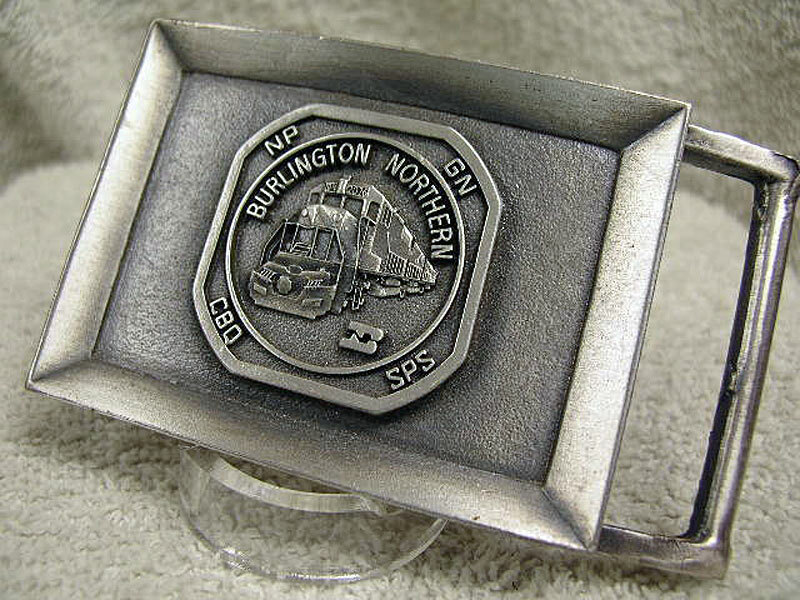 Vintage Burlington Northern Belt Buckle 