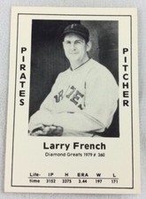 MLB 1979 Diamond Greats Baseball Card #360-Larry French, Pirates