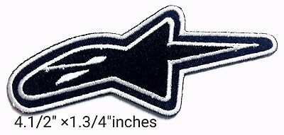 decorate on Fabrics Black alpinestars Logo  iron on,sewing,Patch 