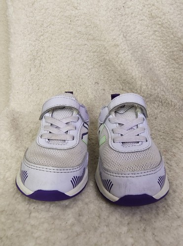 New Balance 545 Baby Sneakers 7 Purple Mesh Lace Up Athletic Running Shoes - Picture 2 of 21