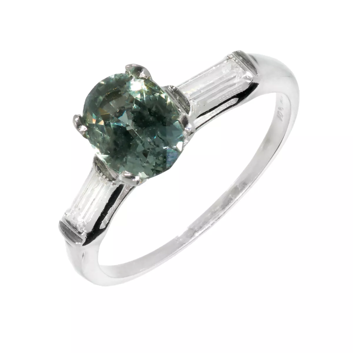 Natural green sapphire ring store