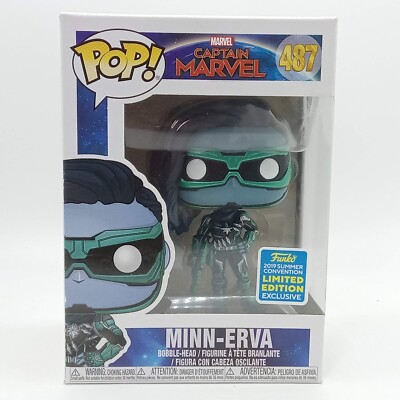 Funko Pop! Minn-Erva 487 Convention Exclusive Captain Marvel Comics Superhero