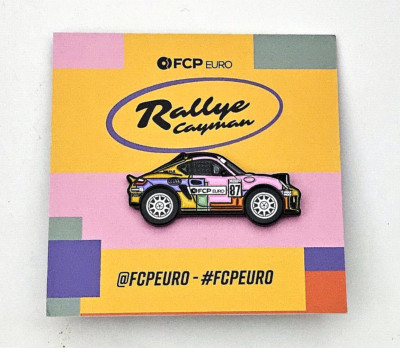 Leen Customs: FCP Euro Porsche Rallye Cayman Limited Edition Enamel Pin #21/500