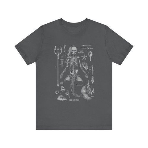 Mermaid Skeleton Oddities and Curiosities T-Shirt - Picture 10 of 14