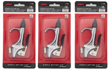 Milton (S-148) 1/4" NPT Lever Blow Gun w/ Rubber Tip & Safety Air Nozzle  3 PACK