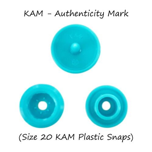 KAM Druckknöpfe 100 Pastell Spektrum Packungsgröße 20/T5 Kunststoff Druckknöpfe ohne Nähen Knopf/Nähen - Bild 2 von 11