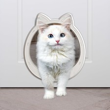 Large Cat Door, Cat Door Interior Door, No Flap Cat Door, Easy to Instal