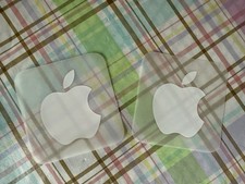 2 White Apple Logo Sticker From iPhone Authentic New White Sticker Logo New