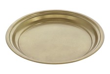30 cm Deko Platte Teller Kerzen Geschenk Tablett Obst Schale Rund Gold Schwarz