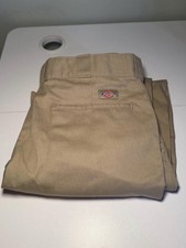 Dickies 874 Original Fit Beige Construction Work Pants Polyester Cotton 32x32