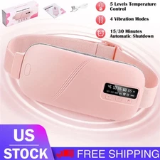 Electric Heating Pad Massage Period Pain Relieve Therapy Menstrual Cramp Belt
