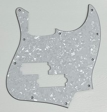 White Pearl Pickguard Scratch Plate For Fit Top Jazz Bass With PB Pickup Guitar