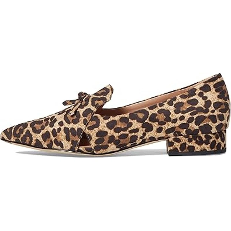 NUEVO Cole Haan Viola Skimmer Plano Para Mujer Talla 7 Estampado de Leopardo Gamuza Sin Cordones Foto 3 de 4