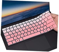 Keyboard Cover for 2023-2019 Microsoft Surface Laptop 6 5 4 3 Gen Ombre Pink