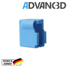 Advanc3D Silikon Socke für DaVolcano J-Head Heizblock und Nachbauten blau temope