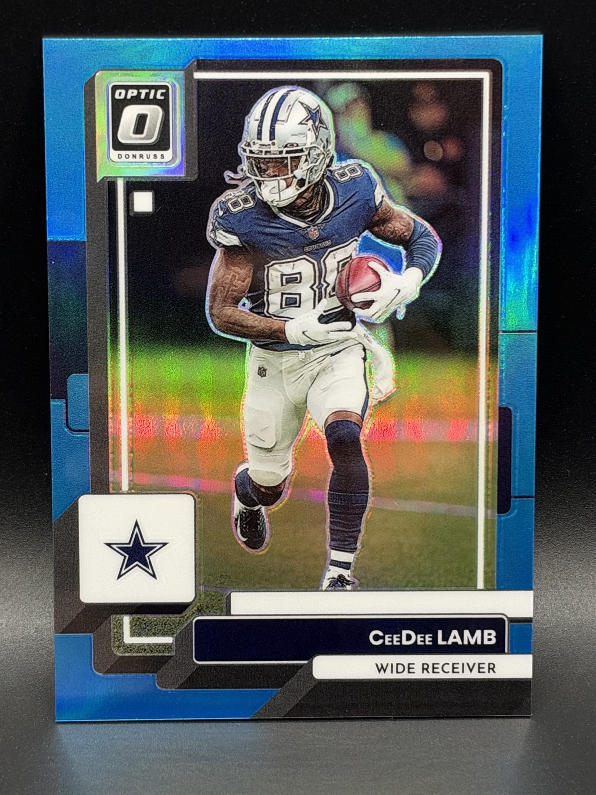 2022 Panini Donruss Optic CeeDee Lamb #54 Aqua Prizm Blue Refractor /299