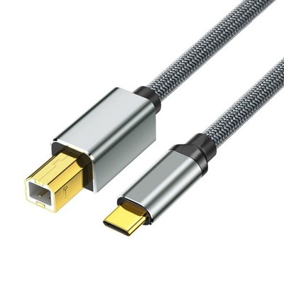 Type C Printer Cable USB 2.0 Male to USB B Male Cable Scanner Cord Data