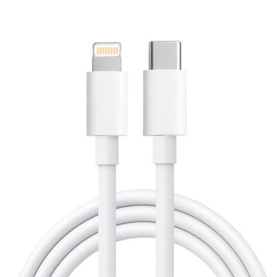 Hama I-Phone Schnelllade- / Datenkabel, USB-C- Apple 8 Pin. weiß, 1,0m, 00106968