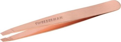Tweezerman Stainless Steel Slant Tweezer - Eyebrow Tweezers for Women and Men (R