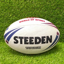 Vintage Steeden Touch World Of Sport Rugby Ball Full Size New