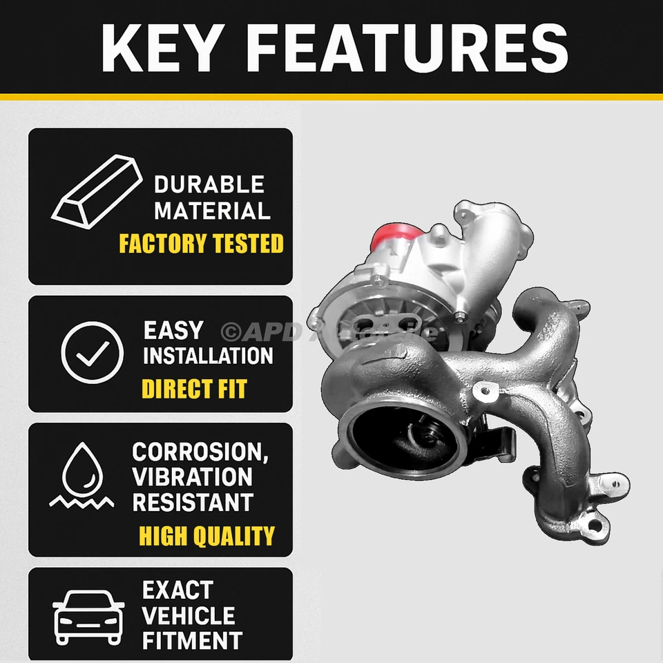 Turbocompresor izquierdo Fit Maserati Ghibli Quattroporte Q4 V6 2014-2017 Foto 2 de 4