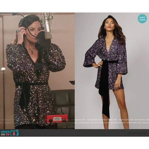 Jay Godfrey- NWT Polly Sequin Mini Wrap Dress – Sz:0 MSRP $375 NWT **CLEARANCE**