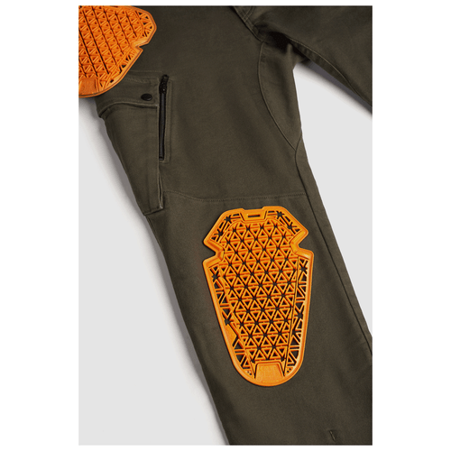 Pantalones de mezclilla cargo Pando Moto Mark AAA Moto moto moto oliva - Imagen 2 de 6