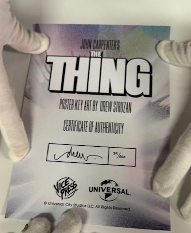 The Thing by Drew Struzan xx/550 with COA, Screen Print Movie Art Poster Mondo - Picture 2 of 2