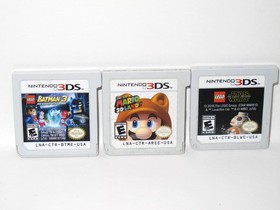 Nintendo 3DS XL Handheld (SPR-001) Blue/Black Console MINT SCREENS w/ Mario RARE