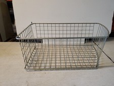 Antique Ice Box or Refrigerator Large Pivot or Swing Out Metal Mesh Basket
