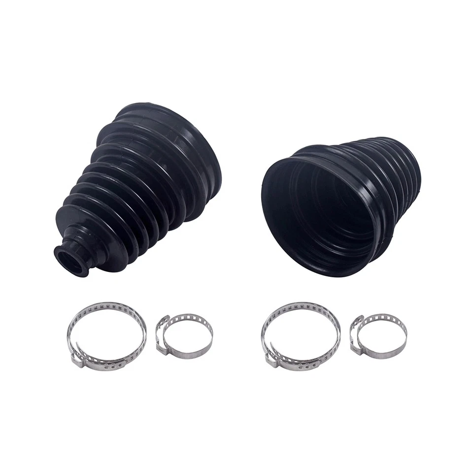 4Pcs Universal Black Drive Shaft CV Joint Boot Kit Constant Velocity Dust Cover - Изображение 3 из 4
