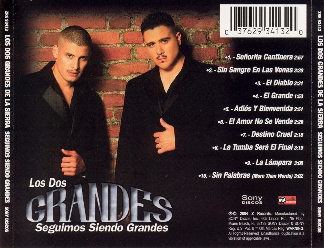 LOS DOS GRANDES DE LA SIERRA LOS DOS GRANDES DE LA SIERRA NEW CD