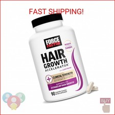 Force Factor Hair Growth Accelerator Multivitamin for Women  Men, with Lustriva